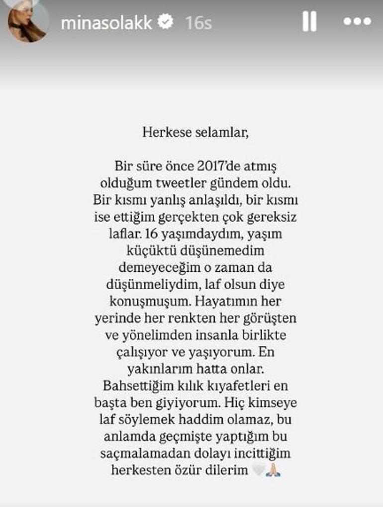 Manifest Mina yıllar önceki mesajları için özür diledi Sevgilisinden destek paylaşımı geldi